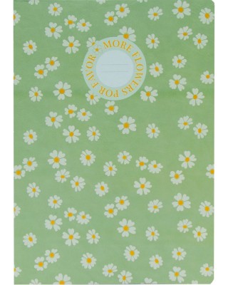 Τετράδιο Καρφίτσα B'LOG Flowers Green A4 48 φύλλων Ancor