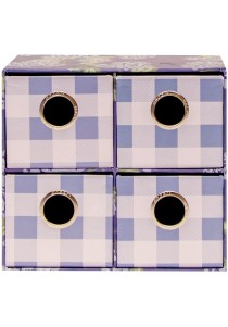 Συρταριέρα Με 4 Συρτάρια Petite Provence Vichy Ancor