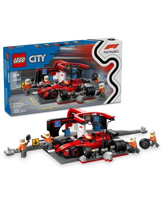 Lego - F1® Pit Stop & Pit Crew With Ferrari Car