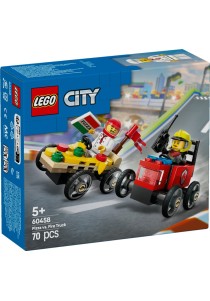 Lego - Pizza Vs. Fire Truck Race Car Pack