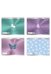 Interdruk Μπλοκ Ζωγραφικής Σπιράλ 21Χ30 Shiny 
