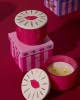 Smoked cherry  κερί σόγιας σε ροζ γυάλινο δοχείο 226gr, Charmed - Paddywax