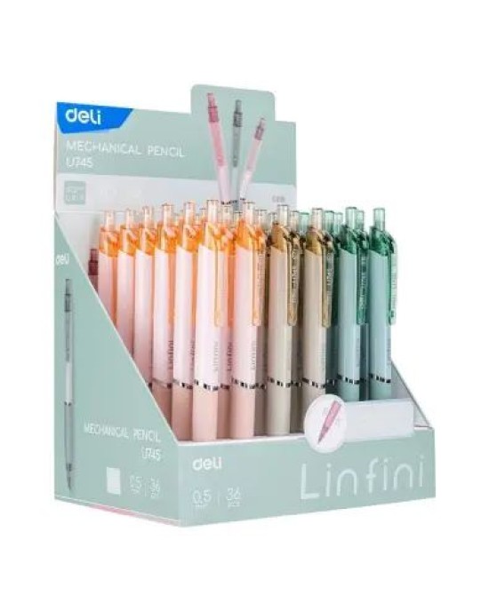 Deli Μολύβι Μηχανικό 0.5 Linfini-3 Χρώματα
