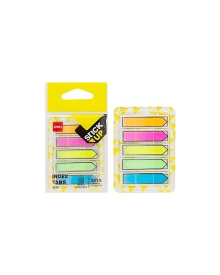 ΑΥΤΟΚΟΛΛΗΤΟΙ ΣΕΛΙΔΟΔΕΙΚΤΕΣ DELI STICK UP ΜΕ ΒΑΣΗ 44X12mm 5 ΧΡΩΜΑΤΑ x 20φ 