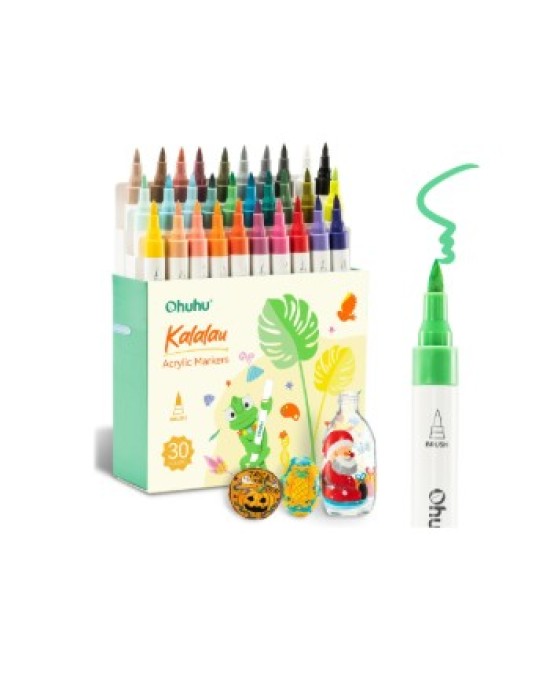 Ohuhu Ακρυλικοί Μαρκαδόρο Kalalau Brush (Σετ 30 τμχ.)