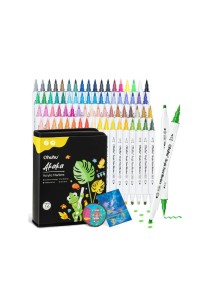 Ohuhu Acrylic Markers Cotton-core Σετ 72 Ακρυλικών Μαρκαδόρων Akaka Brush & Fine