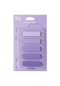 Aυτοκόλλητοι σελιδοδείκτες Deli Nusign σε μωβ χρώμα 