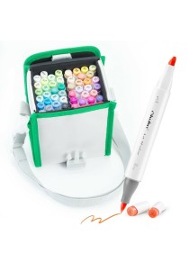 Honolulu Alcohol Art Markers Σετ Μαρκαδόρων 48 χρωμάτων Brush & Chisel