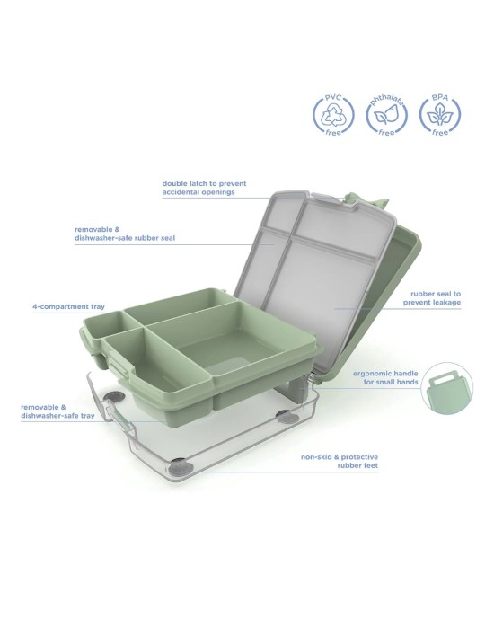 Φαγητοδοχείο Bento Box Ubbi- ροζ