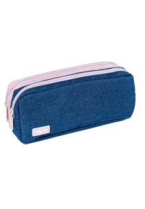 Κασετίνα yolo duo denim pink