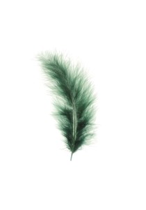Φτερά Μαραμπού για Διακόσμηση - Dark Green - 15τεμ