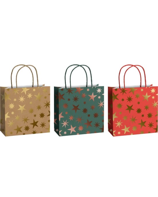 Σακούλα δώρου Stewo Xmas Stars -20*8*20εκ. 
