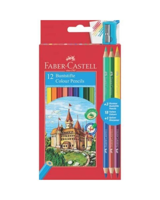 Ξυλομπογιές 12 χρωμάτων Faber Castell