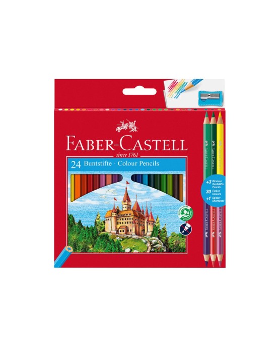Ξυλομπογιές 22 χρωμάτων Faber Castell