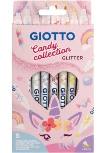 Giotto Candy Collection Μαρκαδόροι Ζωγραφικής Σετ 8 Χρώματα