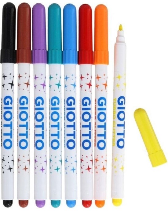Μαρκαδόροι Giotto Turbo glitter σετ 8 ΤΜΧ