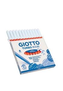 Μαρκαδόροι Giotto TurboMaxi Πορτοκαλί 12 Τεμάχια