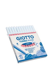 Μαρκαδόροι Giotto TurboMaxi Ροζ 12 Τεμάχια