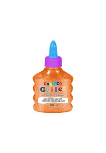 Κόλλα glitter Carioca 88 ml - Neon orange
