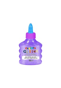 Κόλλα glitter Carioca 88 ml - Neon violet