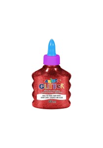 Κόλλα glitter Carioca 88 ml - Κόκκινο