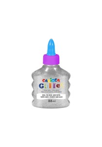 Κόλλα glitter Carioca 88 ml - Ασημί