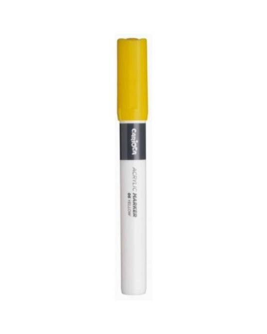 Carioca Plus Μαρκαδόρος Ακρυλικός Acrylic Κίτρινο