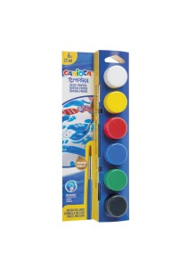 Τέμπερες Carioca 6x25ml + Πινέλο 