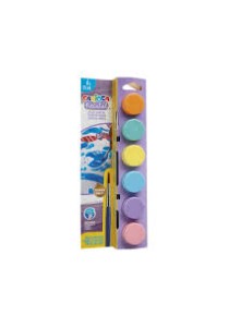 Τέμπερες Carioca Pastel 6x25ml + Πινέλο 