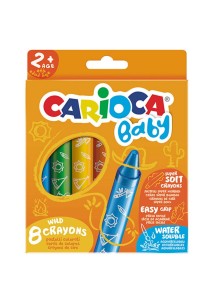 Κηρομπογιές CARIOCA baby 8 χρώματα
