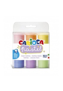Carioca Τέμπερες pastel 6x25ml