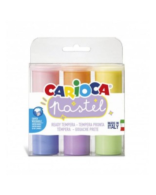 Carioca Τέμπερες pastel 6x25ml