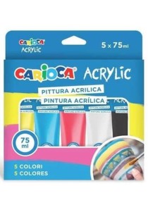 Ακρυλικά Χρώματα Carioca 5x75ml