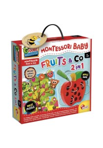 Επιτραπέζιο Montessori Baby Wood Fruits And Go 2 in 1