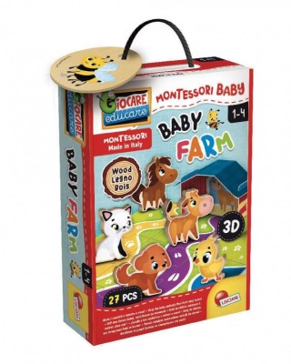 Παίζουμε & Μαθαίνουμε Montessori Wood Baby Farm
