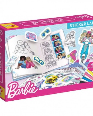 Barbie Εργαστήριο Δημιουργίας με Αυτοκόλλητα