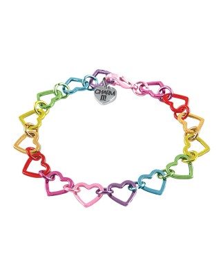 Charm it βραχιόλι rainbow heart
