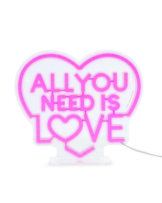 Λάμπα LED με φως νέον - All You Need is Love - It's a Sign