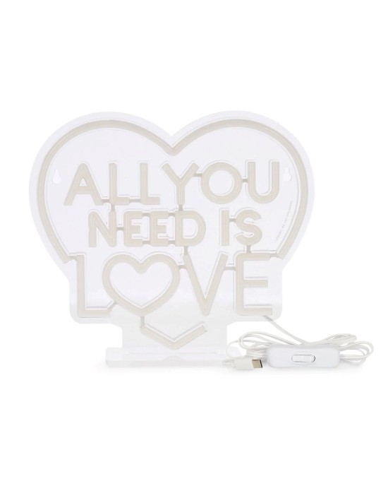 Λάμπα LED με φως νέον - All You Need is Love - It's a Sign
