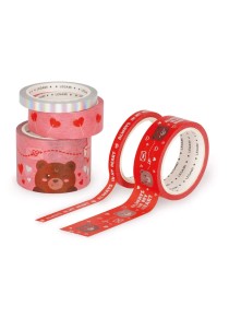 Σετ 5 διακοσμητικών αυτοκόλλητων ταινιών με αρκουδάκια - Tape By Tape