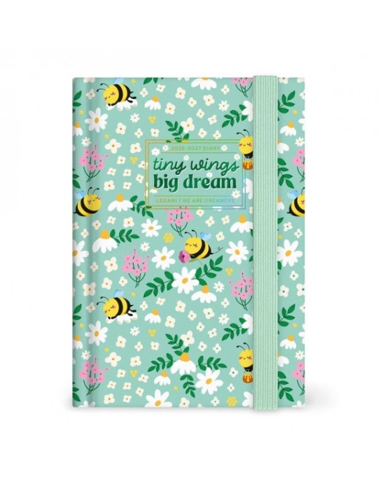 ΗΜΕΡΟΛΟΓΙΟ LEGAMI 2026-2027 16 ΜΗΝΩΝ ΗΜΕΡΗΣΙΟ 9.5x13.5 cm SMALL DAILY DIARY - BEE GREEN