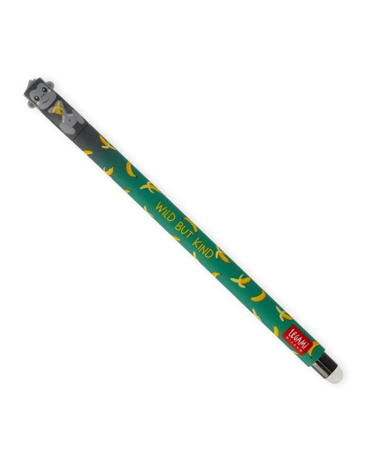 Erasable στυλό gel Legami - wild but kind gorilla