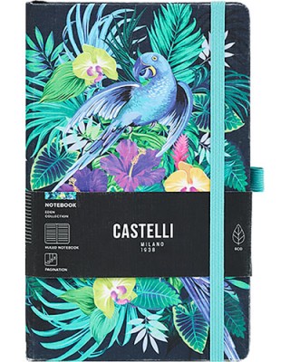 ΣΗΜΕΙΩΜΑΤΑΡΙΟ CASTELLI MILANO ΡΙΓΕ 13Χ21 EDEN JUNGLE