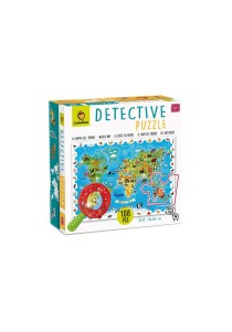 Παζλ παρατηρητικότητας Detective Puzzle - Animal Map of the World