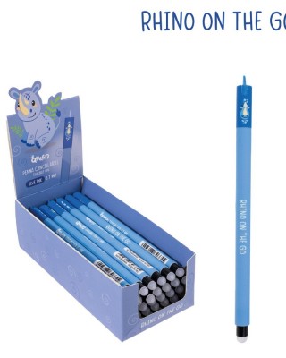 Στυλό Erasable Queen - Rhino On The Go 0,7mm Μπλέ 