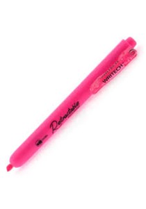 Μαρκαδόρος Υπογράμμισης Writech Retractable Neon Pink