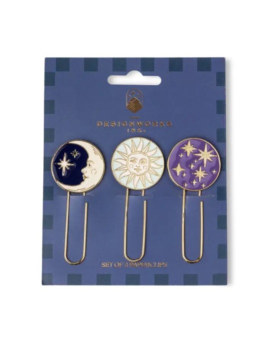DesignWorks Set of 3 Paperclips – Celestial