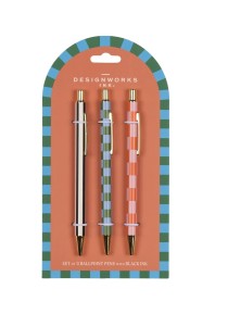 Σετ μεταλλικό στιλό με κλίκερ μαύρο Designworks Ink - A Dopo Set of 3 Pens Σετ μεταλλικό στιλό με κλίκερ μαύρο Designworks Ink - A Dopo Set of 3 Pens