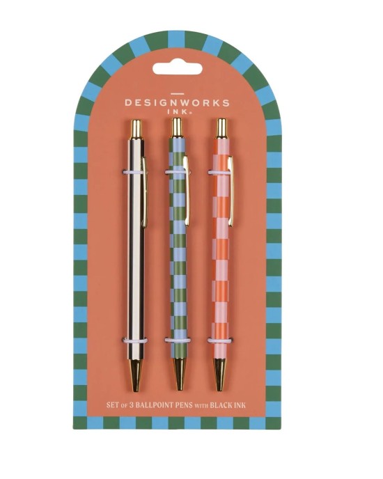 Σετ μεταλλικό στιλό με κλίκερ μαύρο Designworks Ink - A Dopo Set of 3 Pens