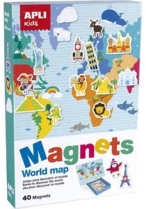 Apli Kids Μαγνητικό Παιχνίδι Κατασκευών World Map 